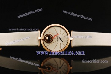 Cartier TriCAR333 Captive Silver Satin Rose Gold Watch