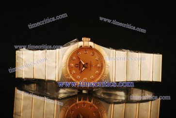Omega TriOGA192 Constellation Ladies 28mm Two Tone Pink Watch
