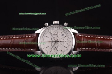 Breitling BrlTSO024 Transocean Chrono Leather Steel Watch