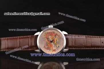 Ulysse Nardin TriUN121 Kremlin Set Classico Dragon White Enamel Dial Steel Watch
