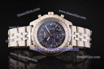 Breitling BRL395 Bentley Motors T Blue Dial Steel Watch 