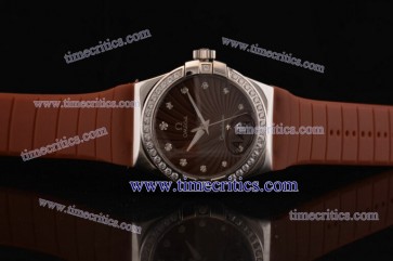 Omega TriOGA212 Constellation Ladies 35mm Steel Diamond Watch