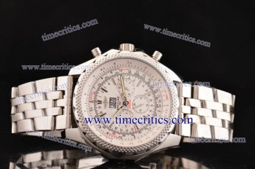 Breitling TriBrlb015 Bentley 6.75 White Dial Steel Watch