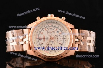 Breitling BRL398 Bentley Motors T White Dial Rose Gold Watch