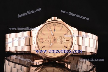 Corum TriCOR080 Admiral's Cup Pink Dial Rose Gold Watch