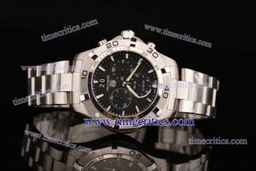 Tag Heuer TriTAG453 Aquaracer Chrono Steel Black Watch