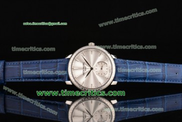 Patek Philippe TriPP027 Calatrava Steel Blue Leather Silver Watch