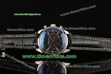 Breitling TriBRL8004 Transocean Chronograph GMT Black Dial Steel Watch