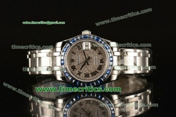 Rolex TriROX89065 Datejust Pearlmaster 39mm Diamonds Dial Sapphire Bezel Steel Watch