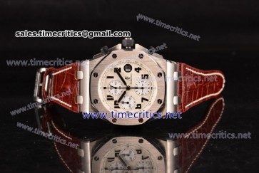 Audemars Piguet TriAP89080 Royal Oak Offshore Safari Chronograph White Dial Steel Watch 1:1 Best Edition (JF)