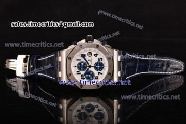 Audemars Piguet TriAP89081 Royal Oak Offshore Navy Chronograph White Dial Steel Watch 1:1 Best Edition (JF)