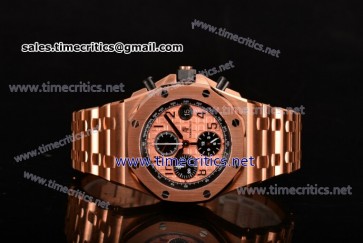 Audemars Piguet TriAP89139 Royal Oak Offshore Chrono Rose Gold Dial Full Rose Gold Watch (J12)