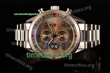 Tag Heuer TriTAG89068 Carrera Calibre 1887 50th Anniversary Limited Edition Chrono Grey Dial Full Steel Watch