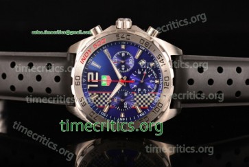 Tag Heuer TriTAG89076 Formula 1 Calibre 16 Chrono Blue Dial Black Rubber Steel Watch