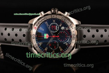 Tag Heuer TriTAG89079 Formula 1 Chrono Blue Dial Rubber Strap Steel Watch