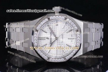 Audemars Piguet TriAP89211 Royal Oak 15450ST.OO.1256ST.01D White Dial Steel Bracelet Steel Watch (J12)