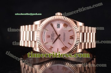 Rolex TriROX89491 Day Date II Rose Gold Dial Rose Gold Watch (BP)