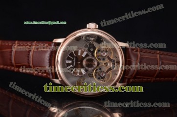 Audemars Piguet TriAP89297 Jules Audemars Skeleton Tourbillon Brown Dial Rose Gold Watch