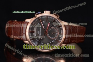 Girard Perregaux TriGP00001 1966 Dual Time Grey Dial Rose Gold Watch