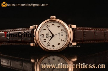 IWC TriIWC89084 Da Vinci White Dial Rose Gold Watch