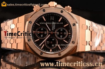 Audemars Piguet TriAP89389 Royal Oak Chronograph Black Dial Rose Gold Watch