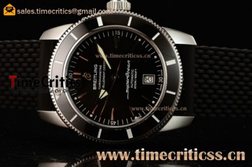 Breitling TriBRL89148 Superocean Heritage II 42 Black Dial Watch (JH)