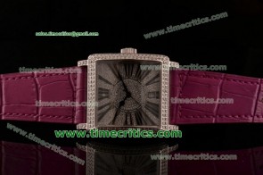 Franck Muller TriFRM2027 Master Square  Full Diamond Dial Steel Watch