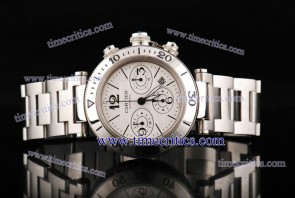Cartier TriCAR179 Pasha Seatimer Chrono Steel Watch
