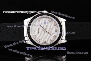Rolex TriROL1508 Datejust Royal Black White Diamond Dial Steel Watch