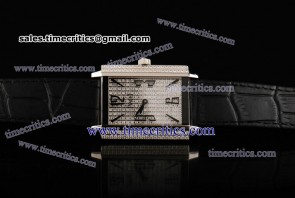 Piaget TriPIA016 Black Tie Diamond Dial Steel Watch