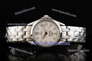 Omega TriOGA010 Seamaster Steel White Watch