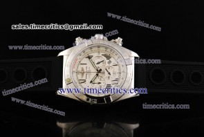 Breitling TriBRL457 Chronomat B01 44MM White Dial Steel Watch 