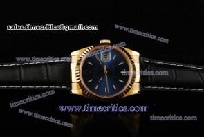Rolex TriROL173 Datejust Blue Dial Yellow Gold Watch