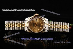 Rolex TriROL392 Datejust Sliver Dial Two Tone Watch