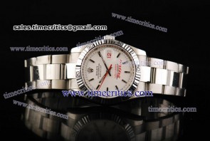 Rolex TriROL265 Datejust White Dial Steel Watch