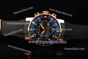 Corum TriCOR017 Chronograph Regatta Black Dial Rose Gold Watch