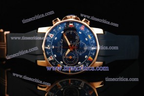 Corum TriCOR020 Chronograph Regatta Black Dial Rose Gold Watch