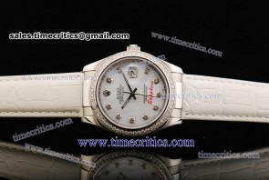 Rolex TriROL176 Datejust White Dial Steel Watch