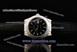 Rolex TriROL179 Datejust Black Dial Steel Watch