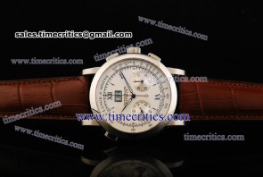 A.Lange & Sohne TriALS005 Datograph Whtie Dial Steel Watch