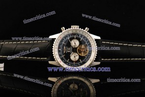 Breitling TriBrl225 Navitimer Cosmonaute Black Dial Steel Watch