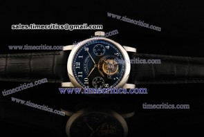 A.Lange & Sohne TriALS072 Tourbillon Pour Le Merite Black Guilloche Dial Steel Watch