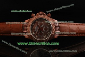 Rolex TriROL712 Daytona Brown Dial Bronze Watch