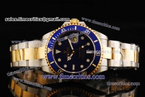 Rolex TriROL1145 Submariner Blue Dial Two Tone Watch