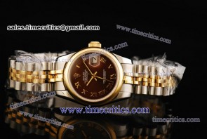 Rolex TriROL399 Datejust Brown Dial Two Tone Watch