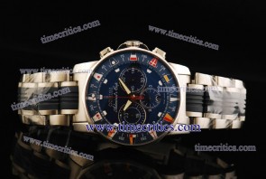 Corum TriCOR037 Chronograph Regatta Blue Dial Steel Watch