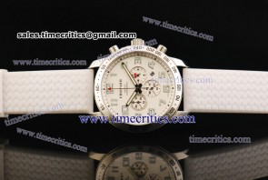 Chopard Trichp159 Mille Miglia Chrono Steel Watch White Dial