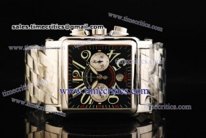 Franck Muller TriFRM048 Conquistador Black Dial Steel Watch