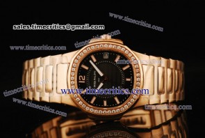 Patek Philippe TriPP123 Nautilus Black Dial Rose Gold Watch