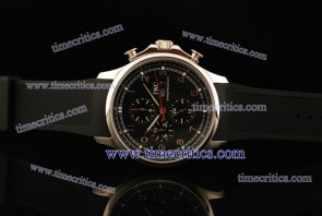 IWC TriIWCP2187 Portuguese Black Dial Steel Watch